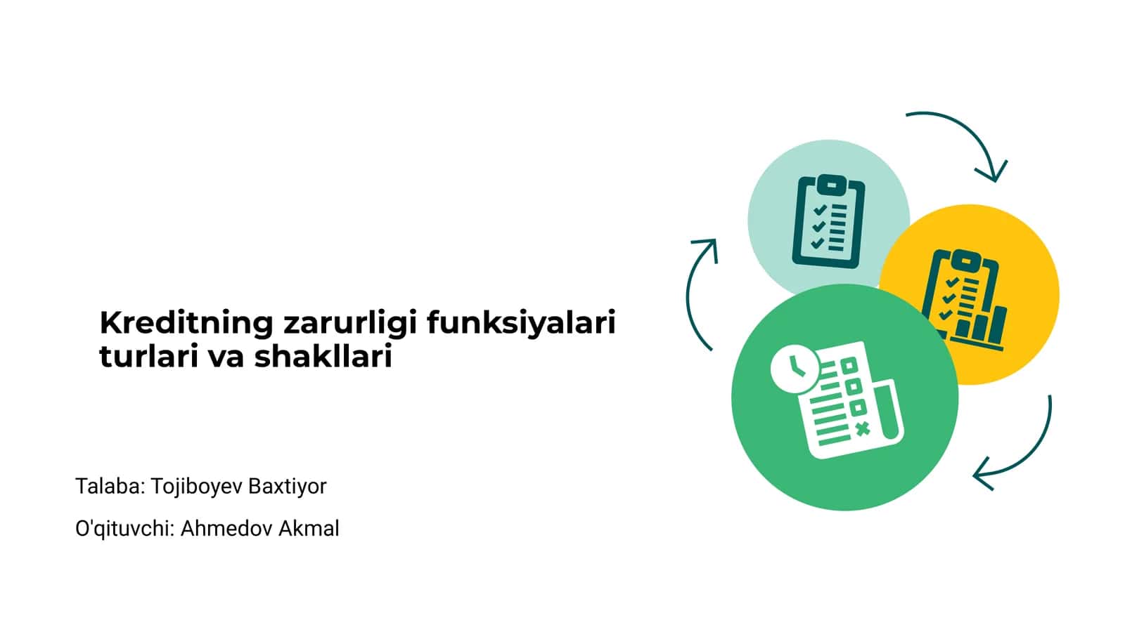 Kreditning zarurligi funksiyalari turlari va shakllari