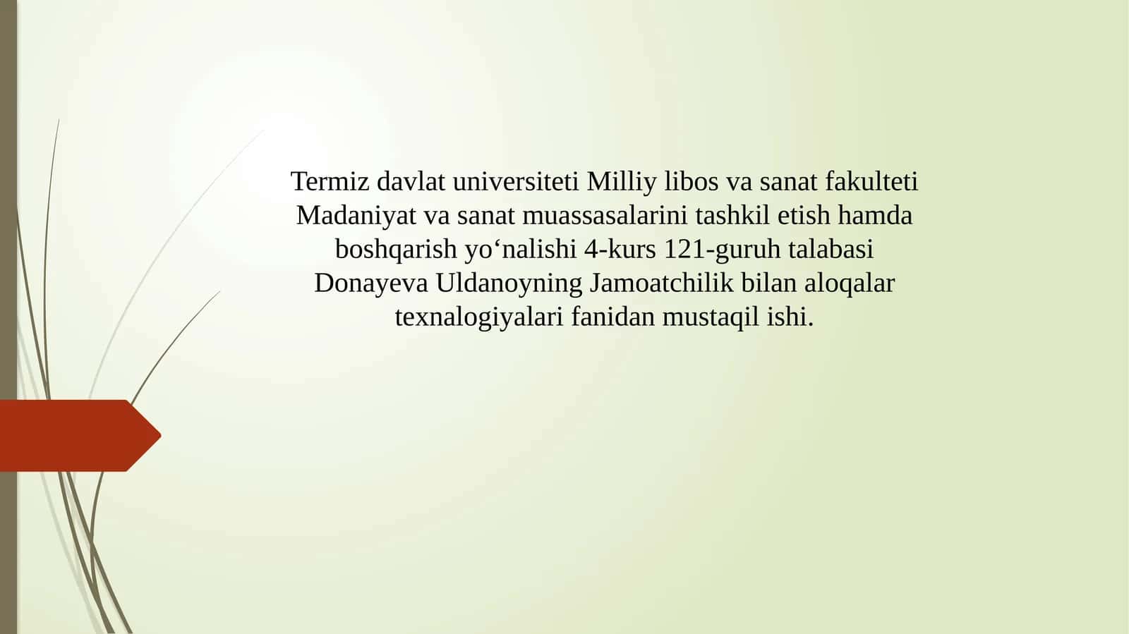 Jamoatchilik bilan aloqalarni o'rganish