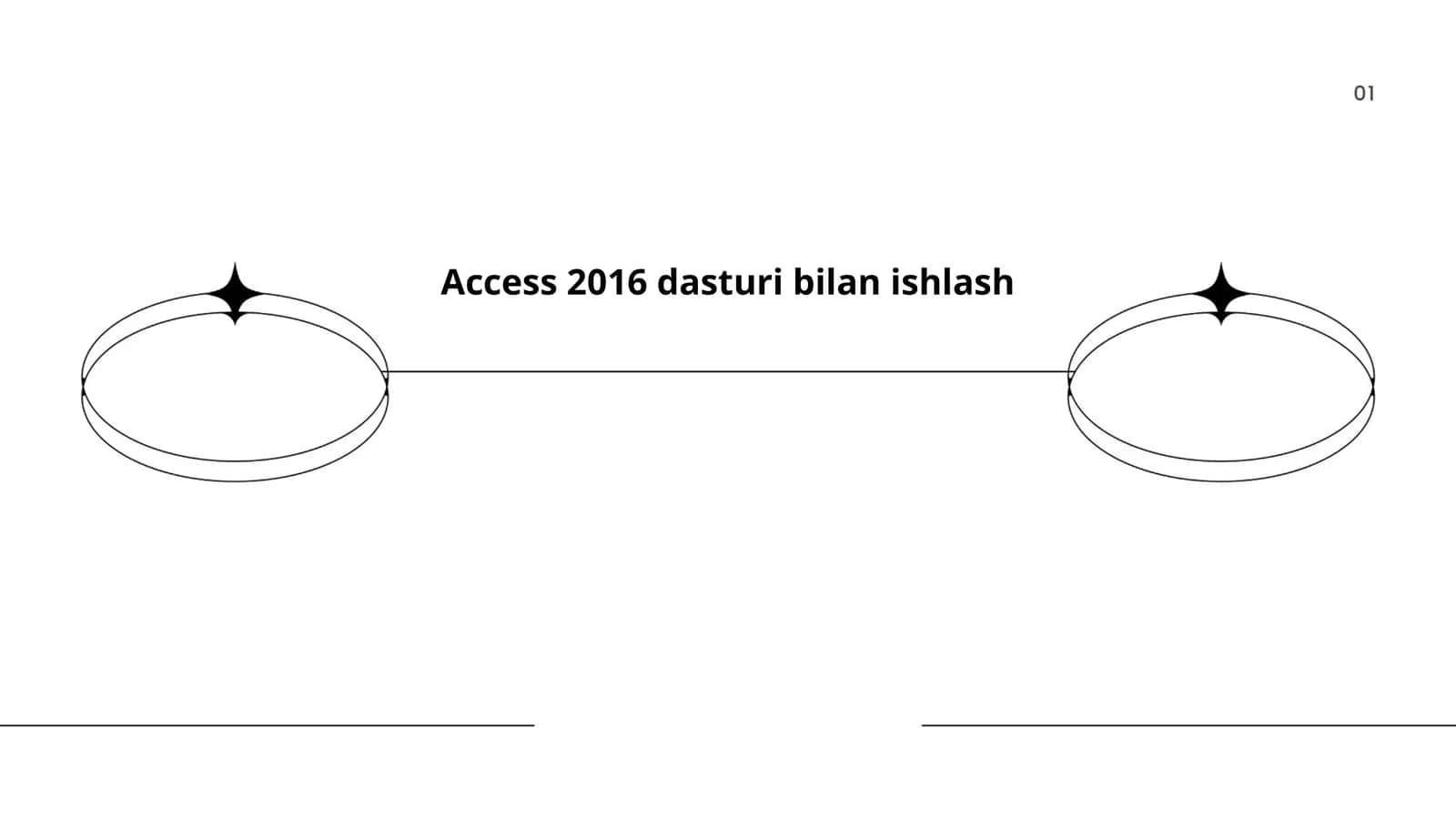Access 2016 dasturi bilan ishlash