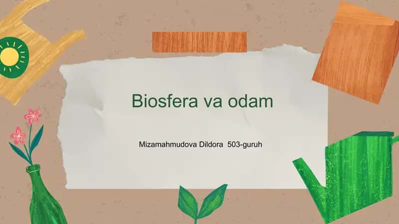 Biosfera va odam