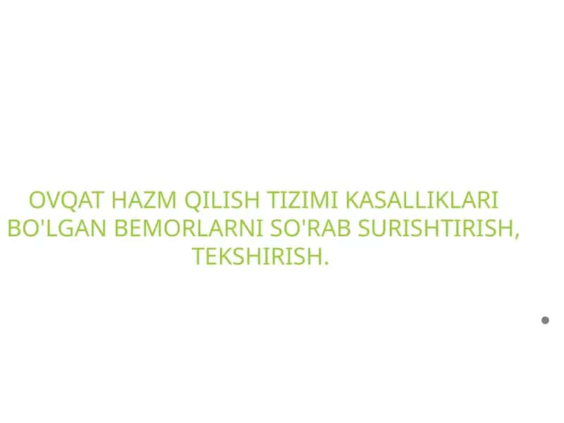 Qorin bo'shlig'i organlarining topografiyasi