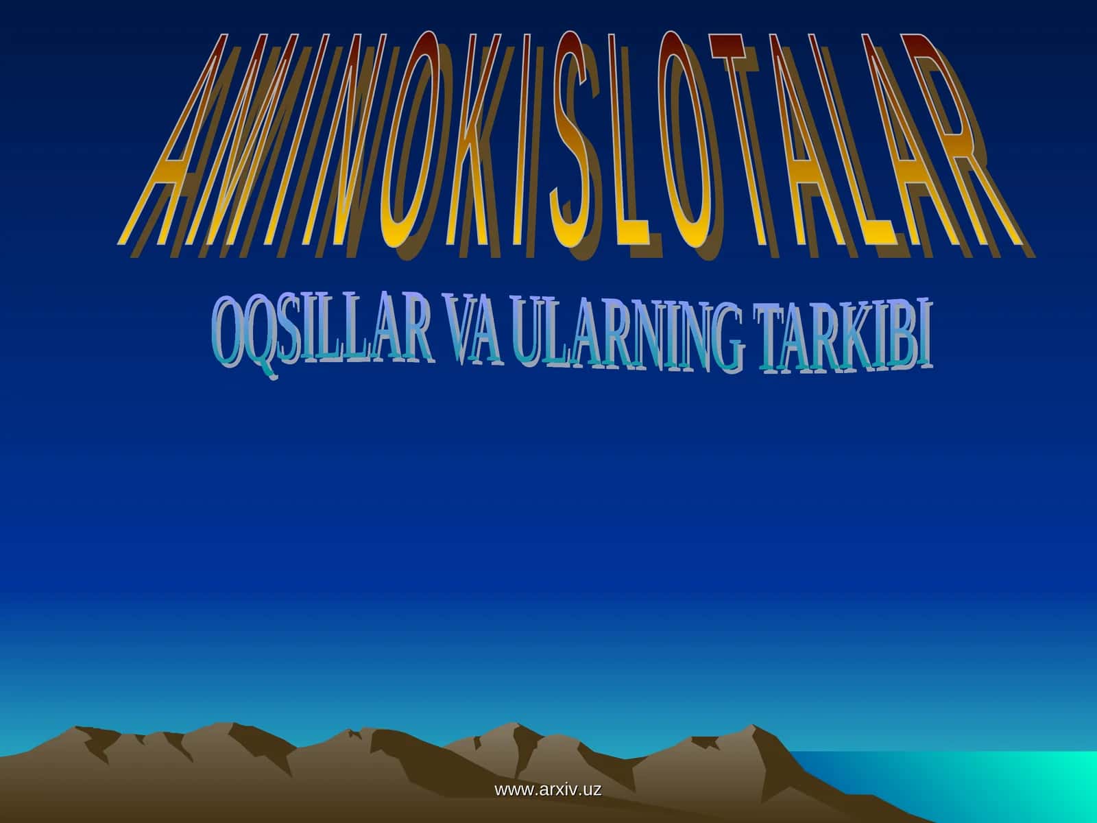 AMINOKISLOTALAR