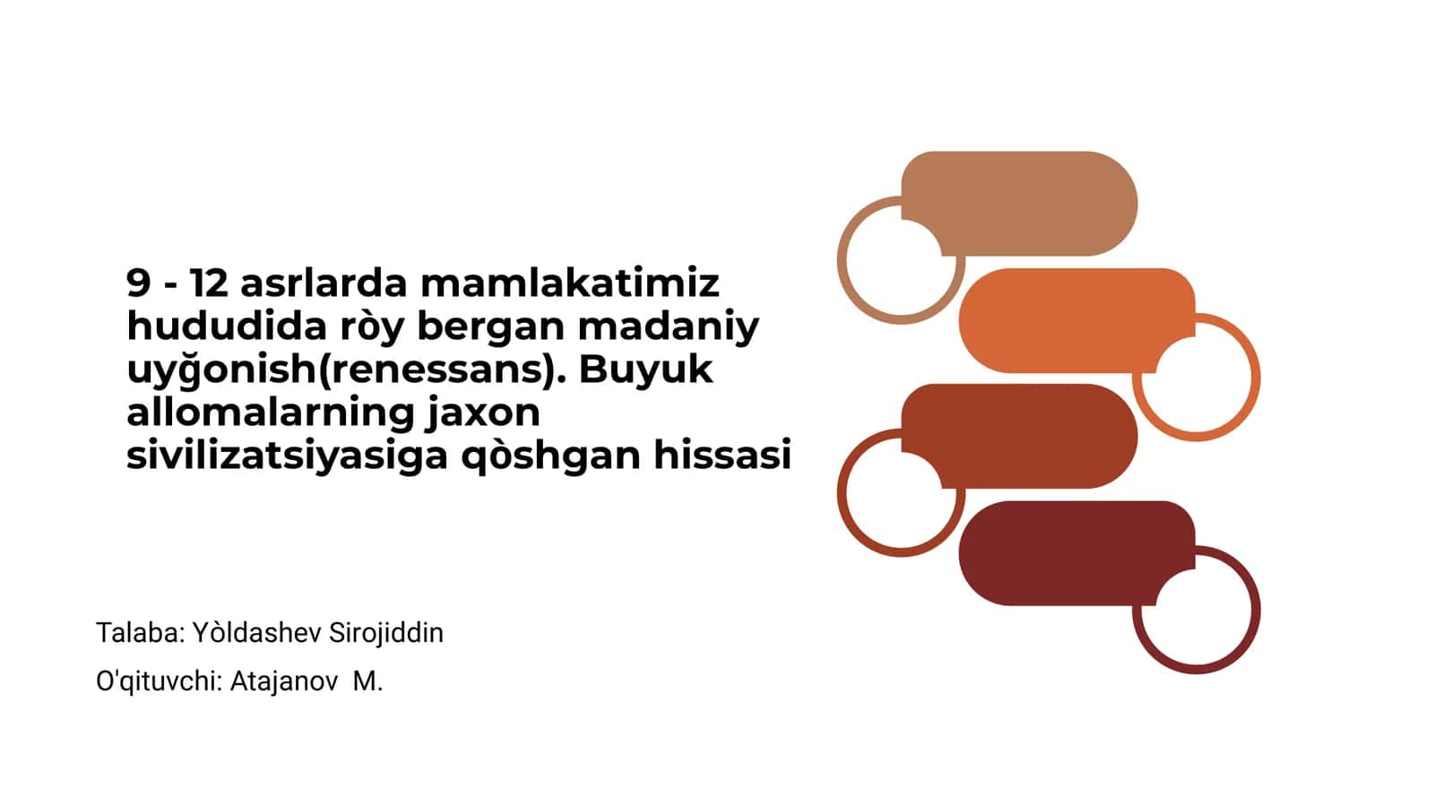 Mamlakat Hududidagi Madaniy Uyg'onishlar