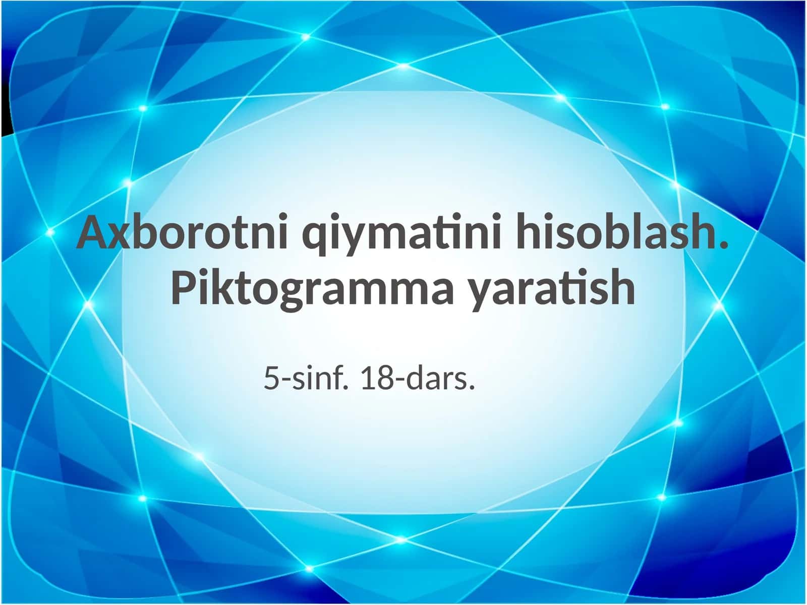 Axborotni qiymatini hisoblash