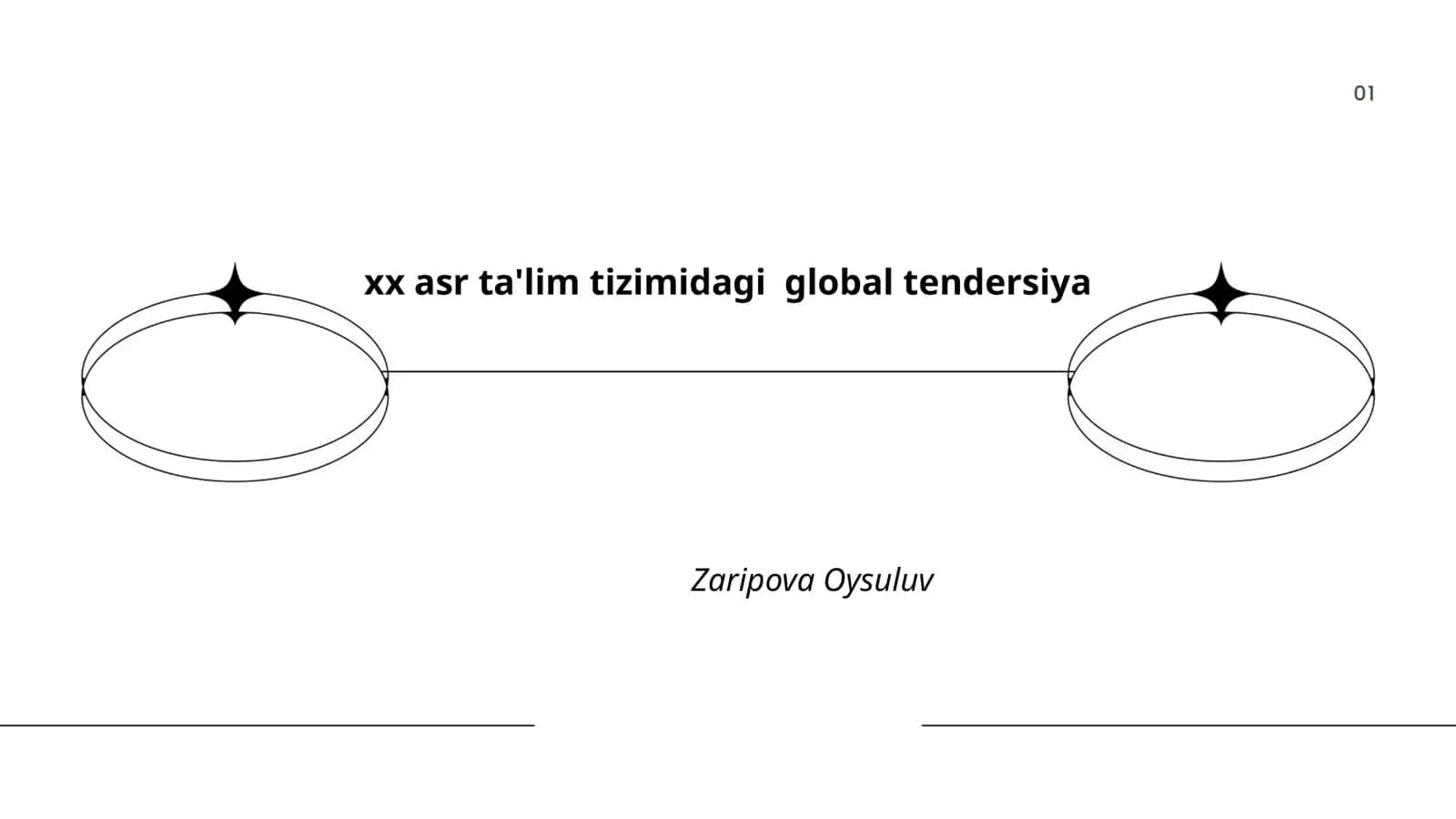 XX asr ta'lim tizimidagi global tendersiya Zaripova Oysuluv