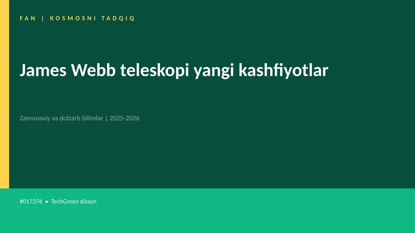 James Webb teleskopi yangi kashfiyotlar