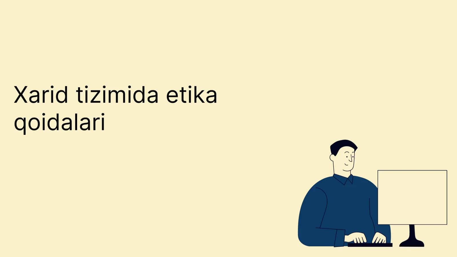 Xarid tizimida etika qoidalari