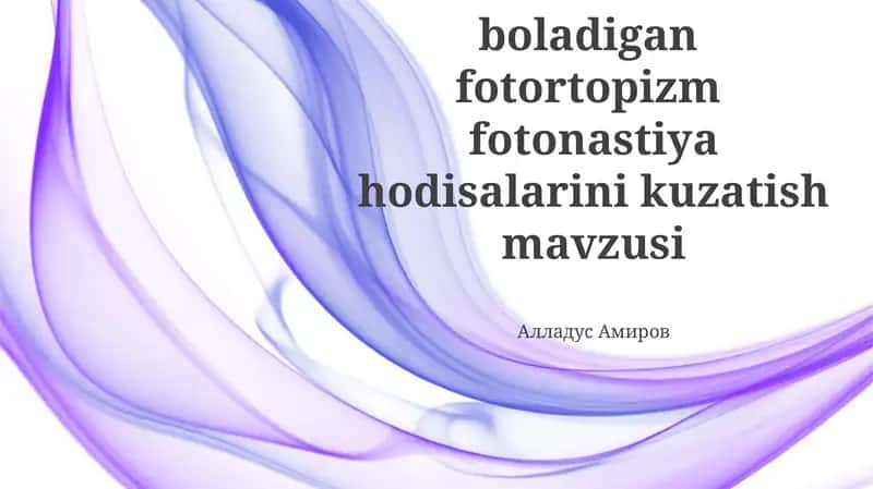 Fototropizm va Fotonastiya: Ta'riflar va Mexanizmlar