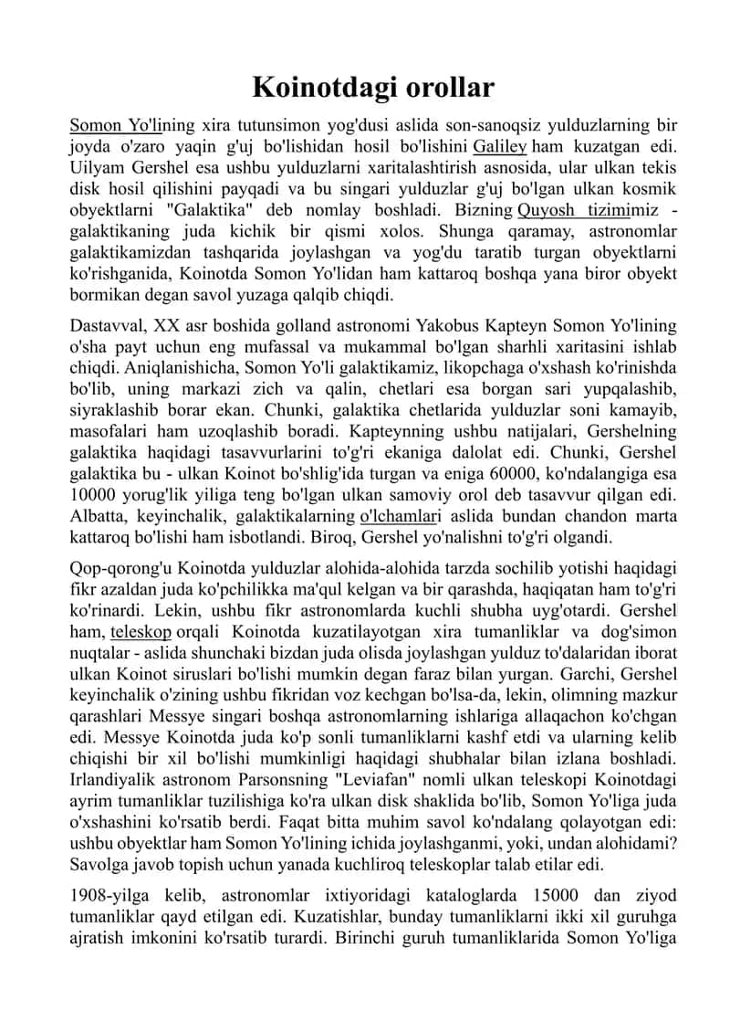 Koinotdagi orollar