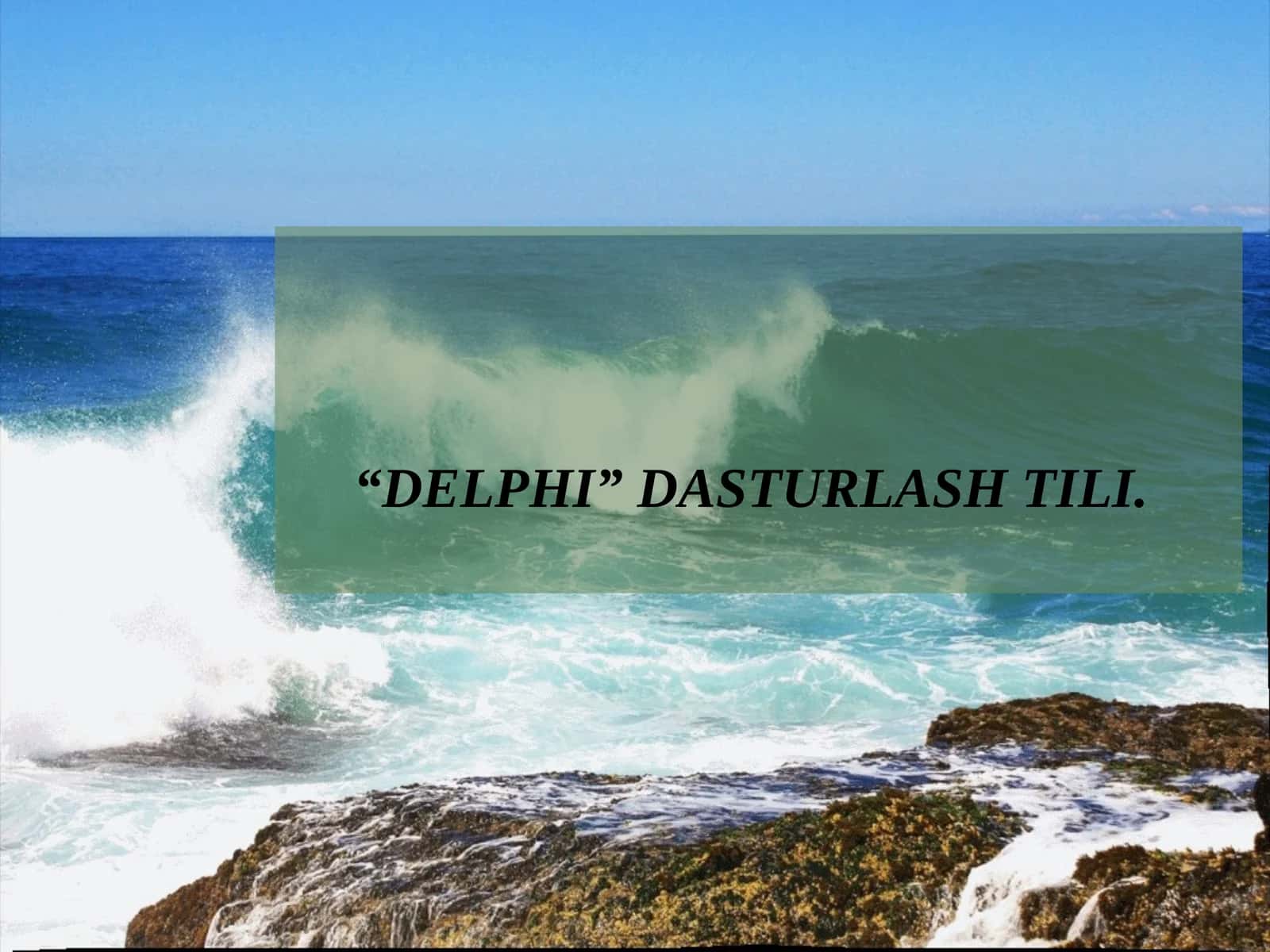 Delphi dasturlash tili