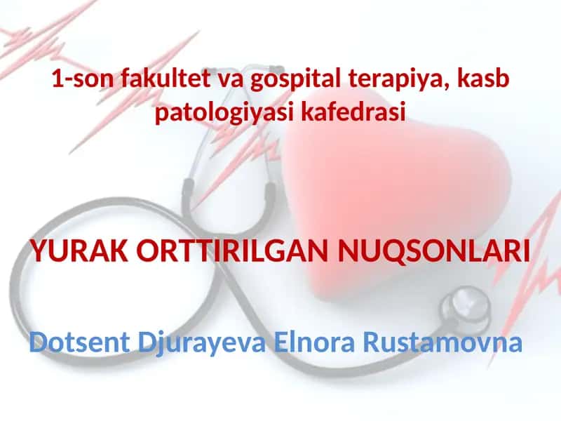 Yurak orttirilgan nuqsonlari