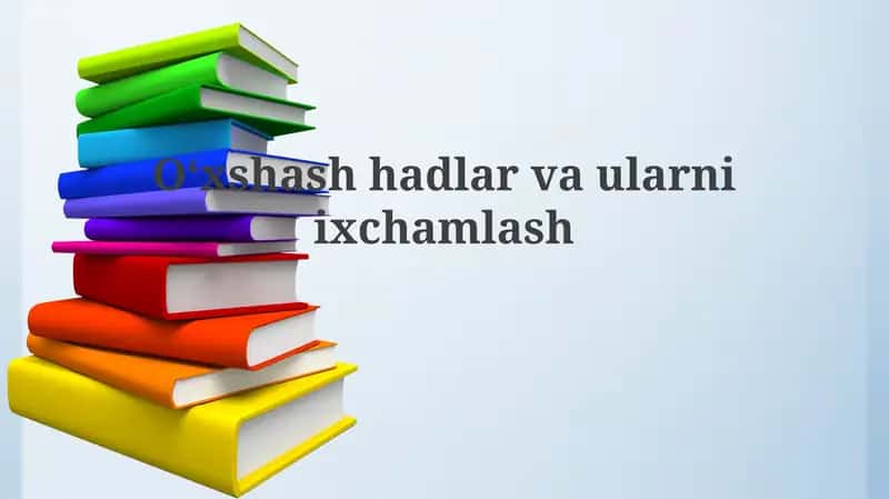 O'xshash terminlar: ta'riflar va turlari