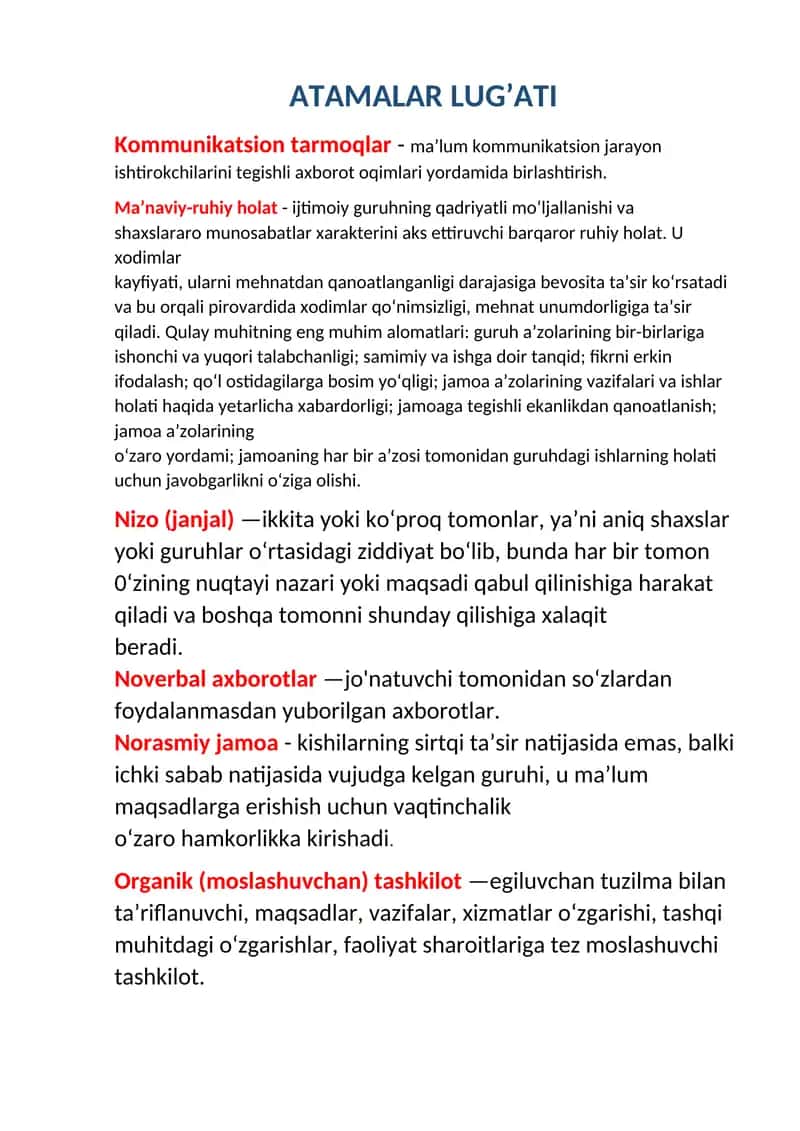 ATAMALAR LUG’ATI