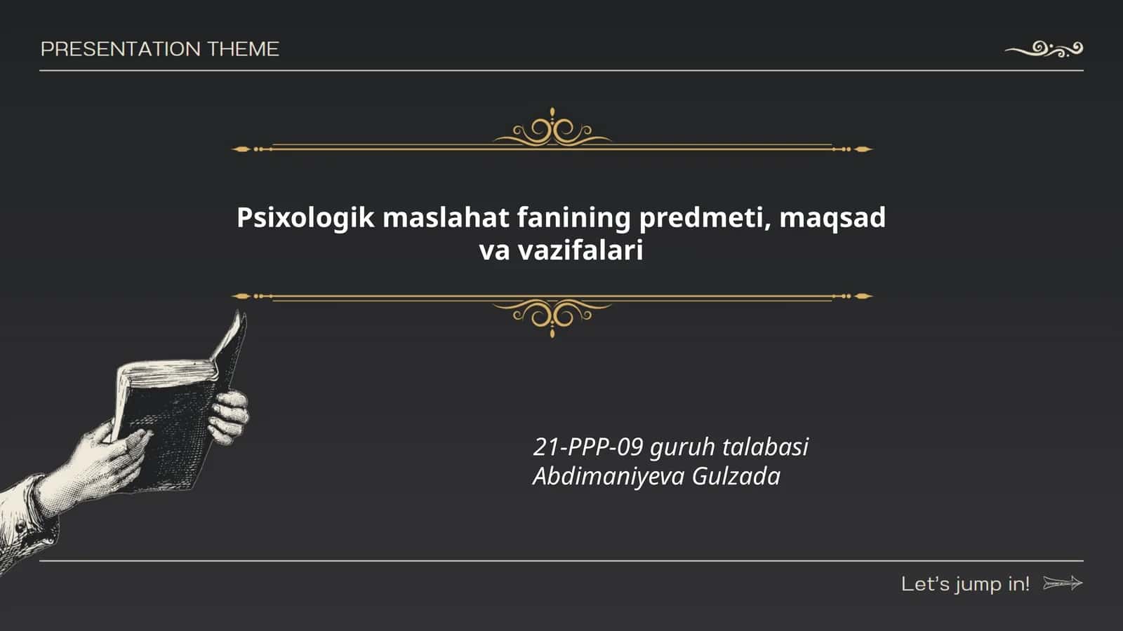 Psixologik maslahat fanining predmeti, maqsad va vazifalari