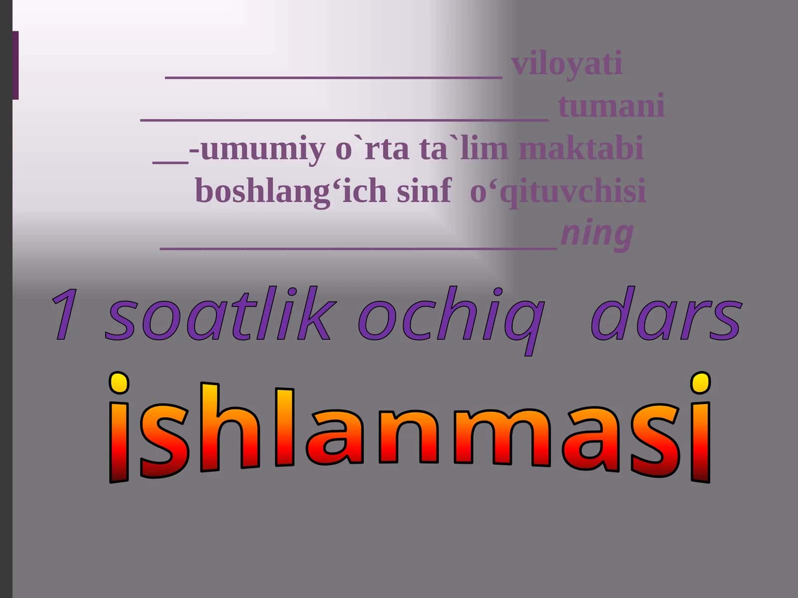 2-sinf Tarbiya Jamoat transportida
