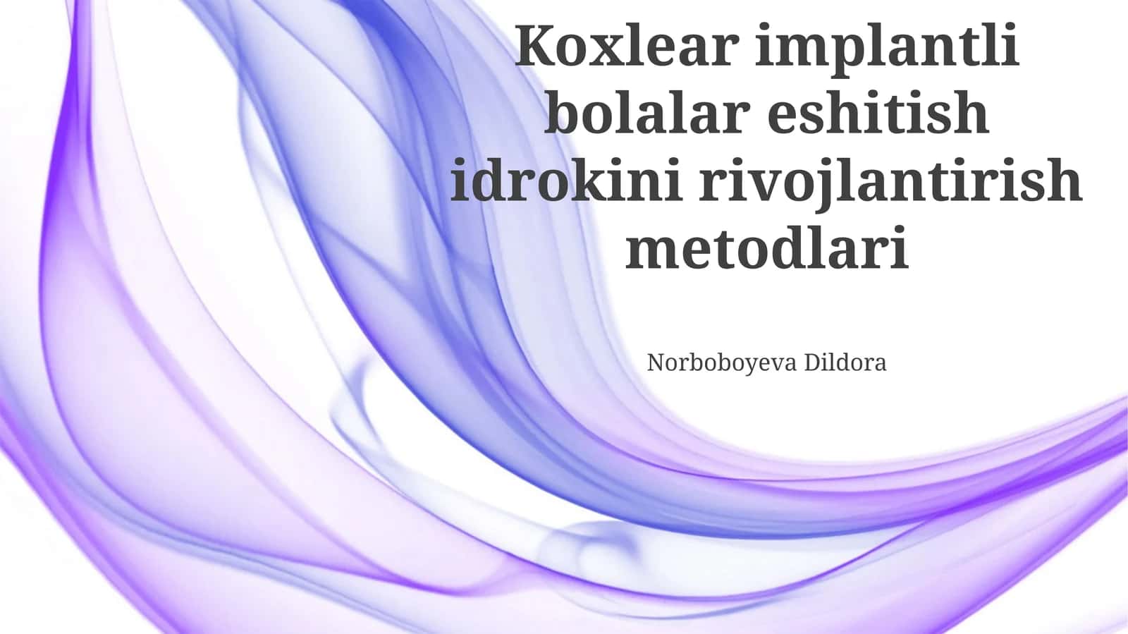 Tovushlar dunyosi