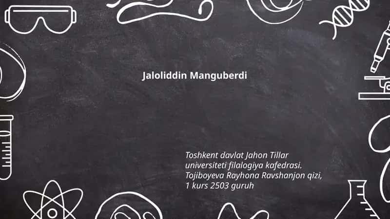 Jaloliddin Manguberdiyning hayoti va erta yillari