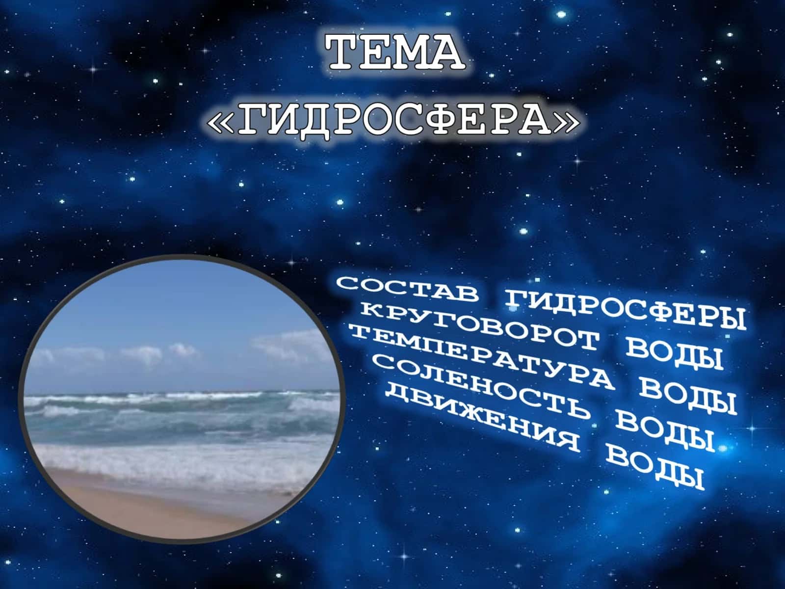 Что такое гидросфера?