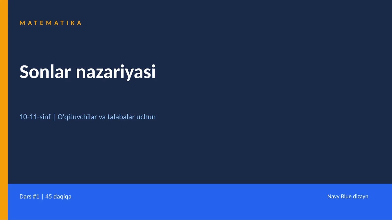 Sonlar nazariyasi