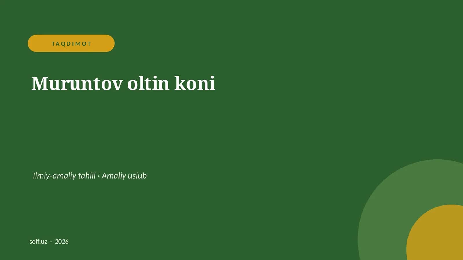 Muruntov oltin koni