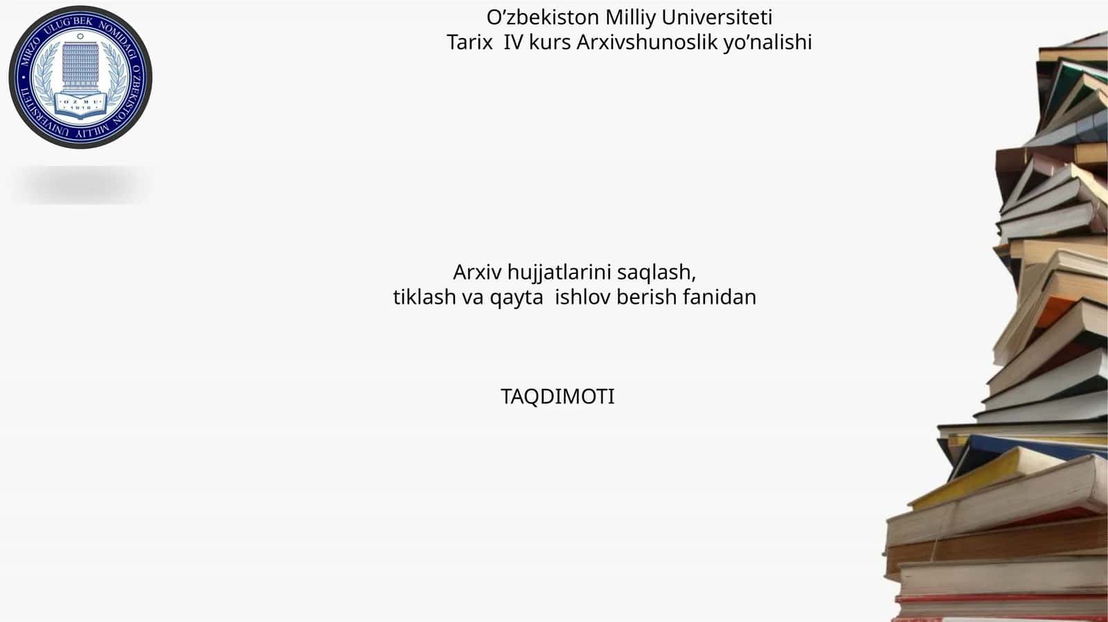 Arxiv hujjatlari restavratsiyasi