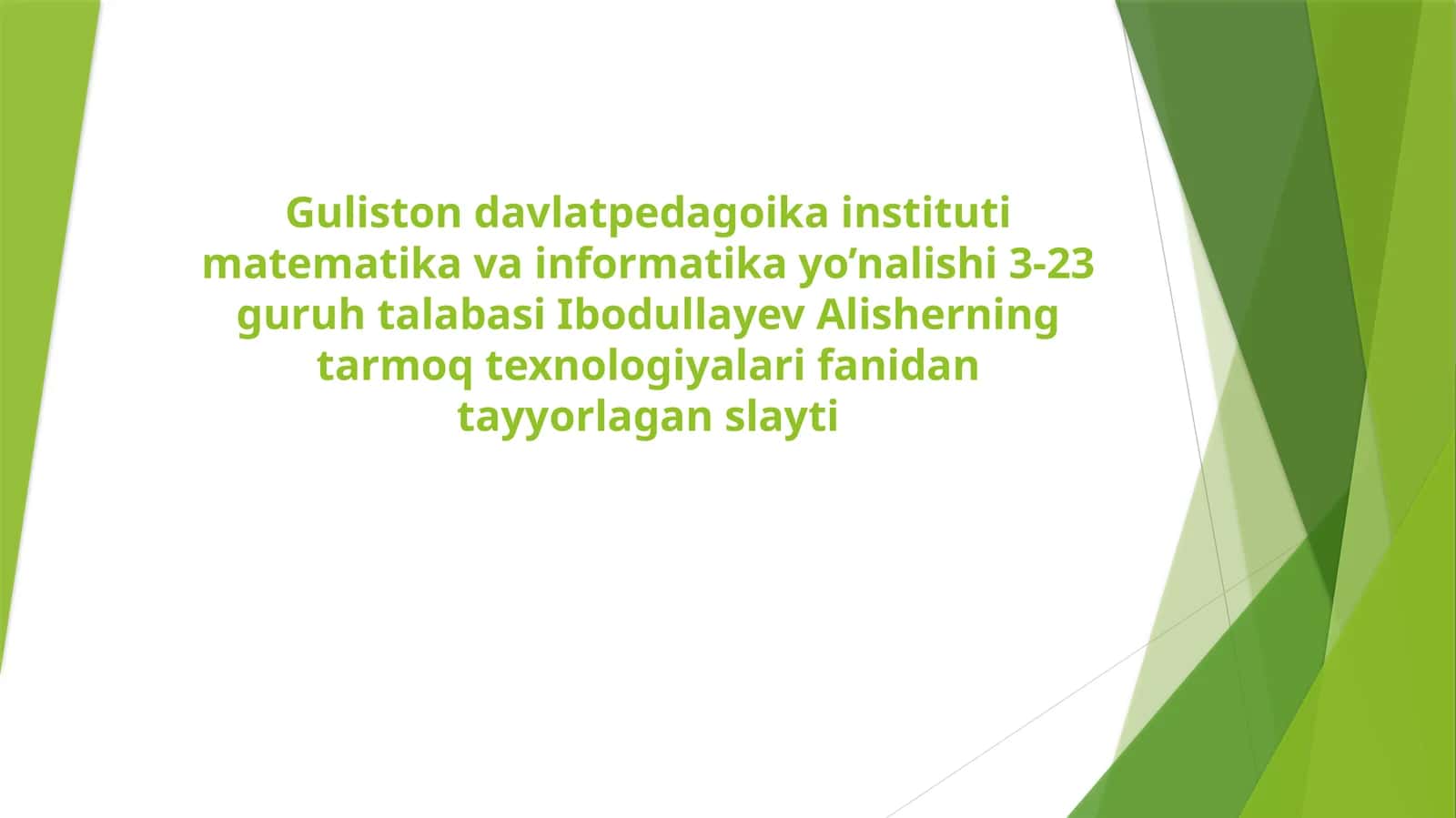 Tarmoq xavfsizligi
