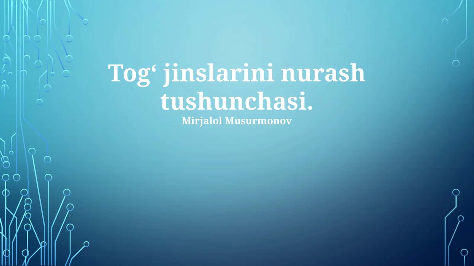 Tog‘ jinslarini nurash tushunchasi