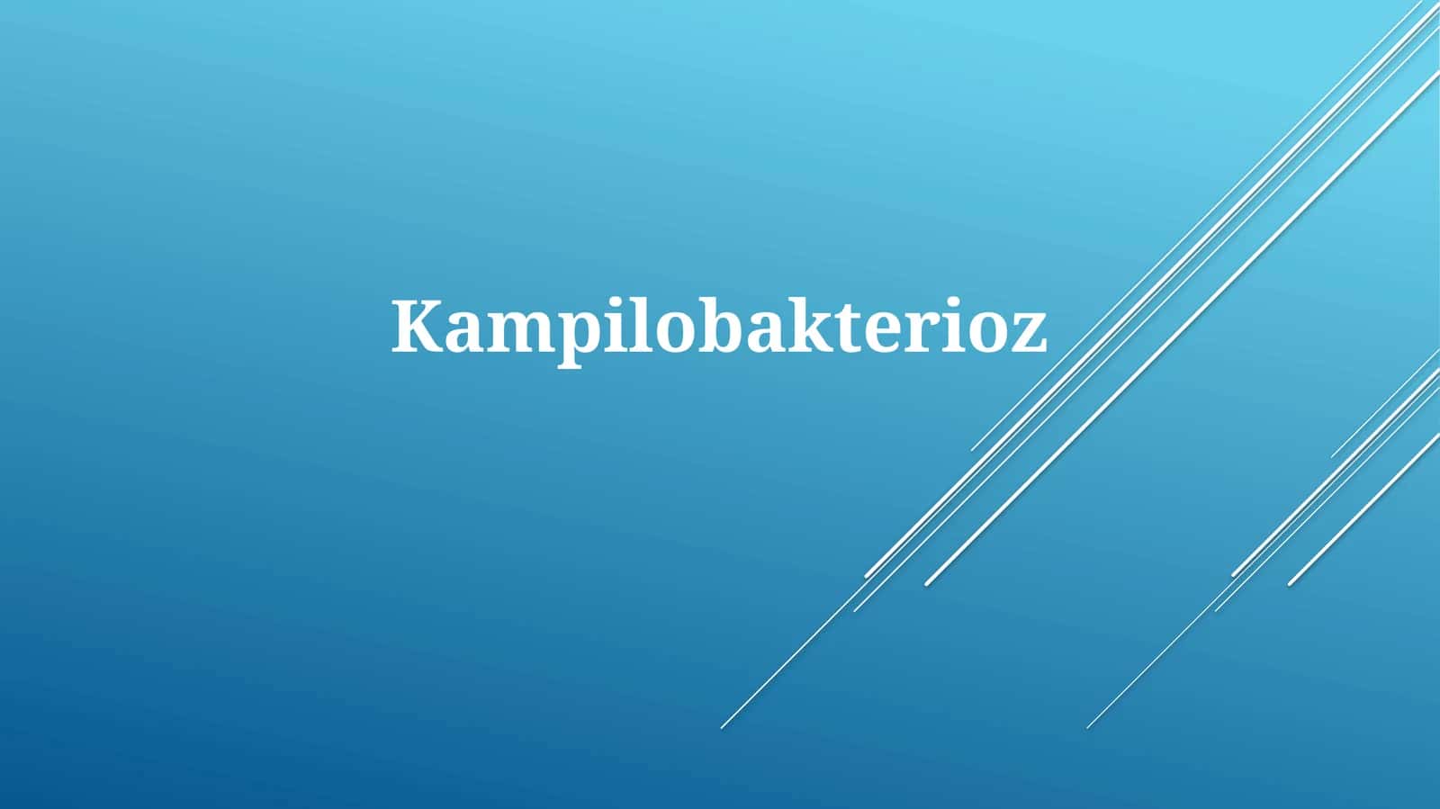 Kampilobakterioz