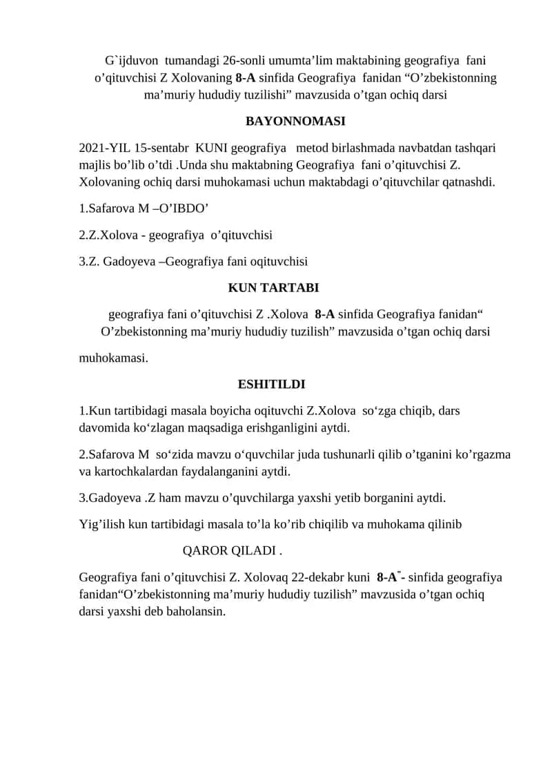 O'zbekistonning ma'muriy hududiy tuzilishi