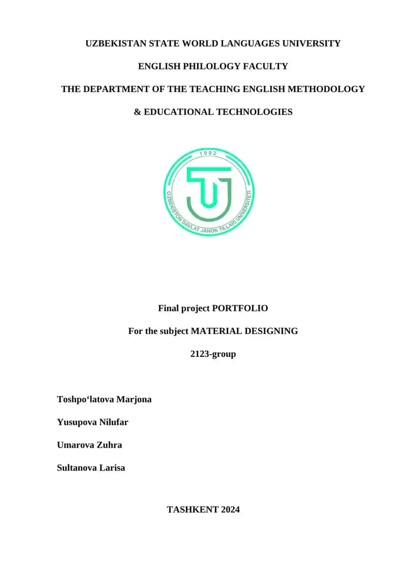 Final project PORTFOLIO