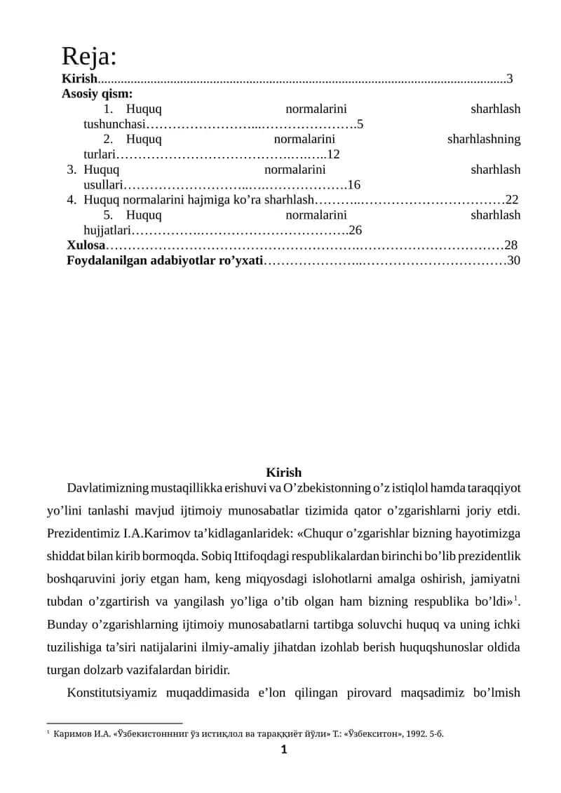 Huquq normalarini sharhlash