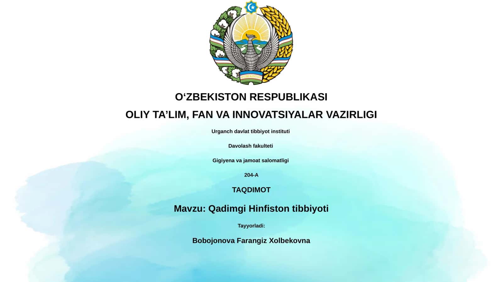 Qadimgi Hinfiston tibbiyoti