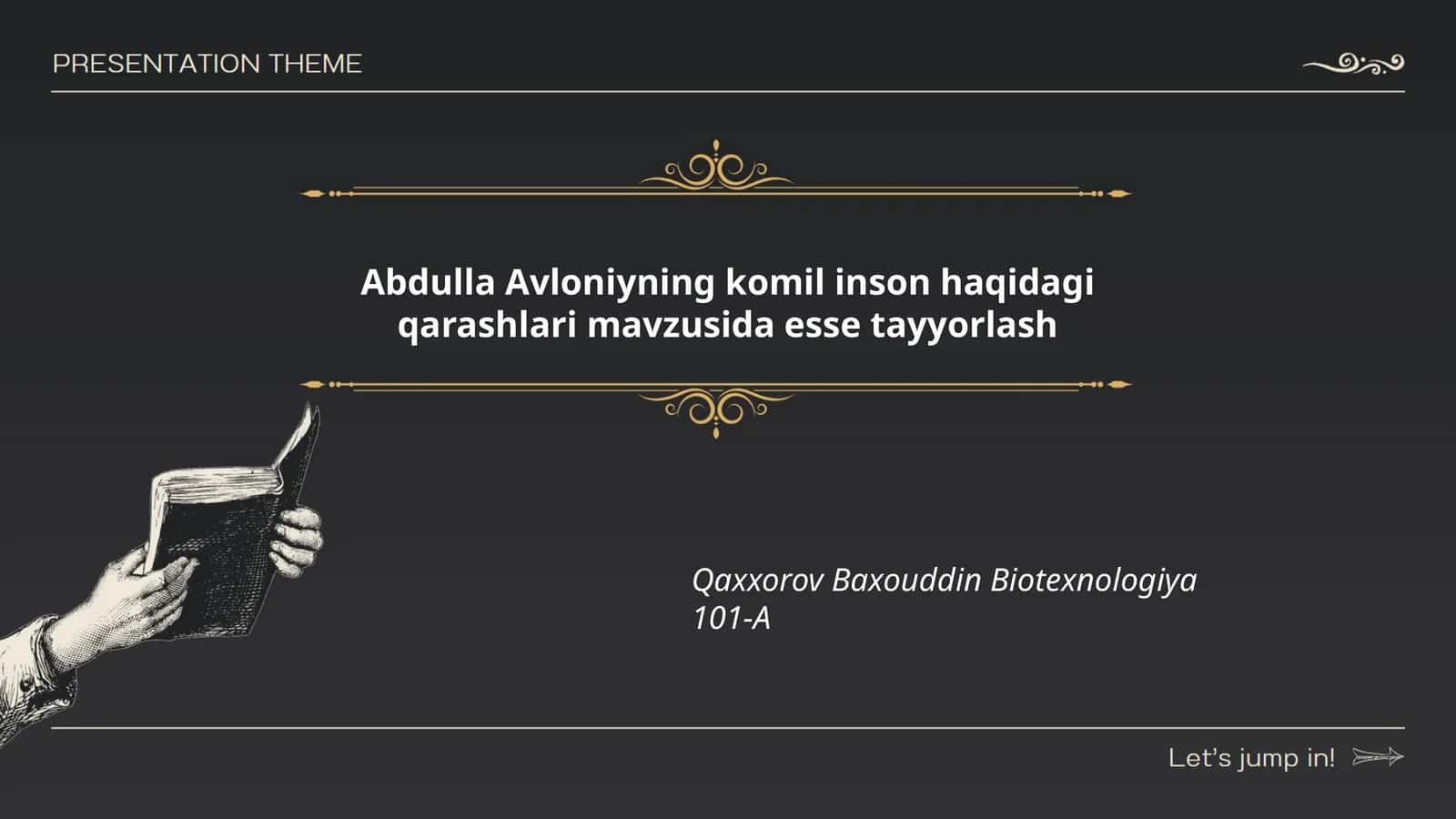 Abdulla Avloniyning komil inson haqidagi qarashlari mavzusida esse tayyorlash
