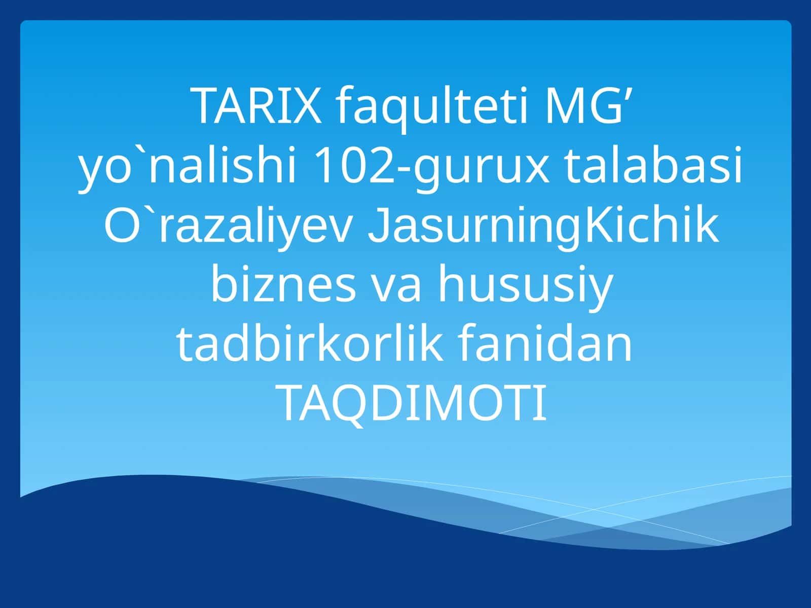 Moliyaviy tashkilotlar