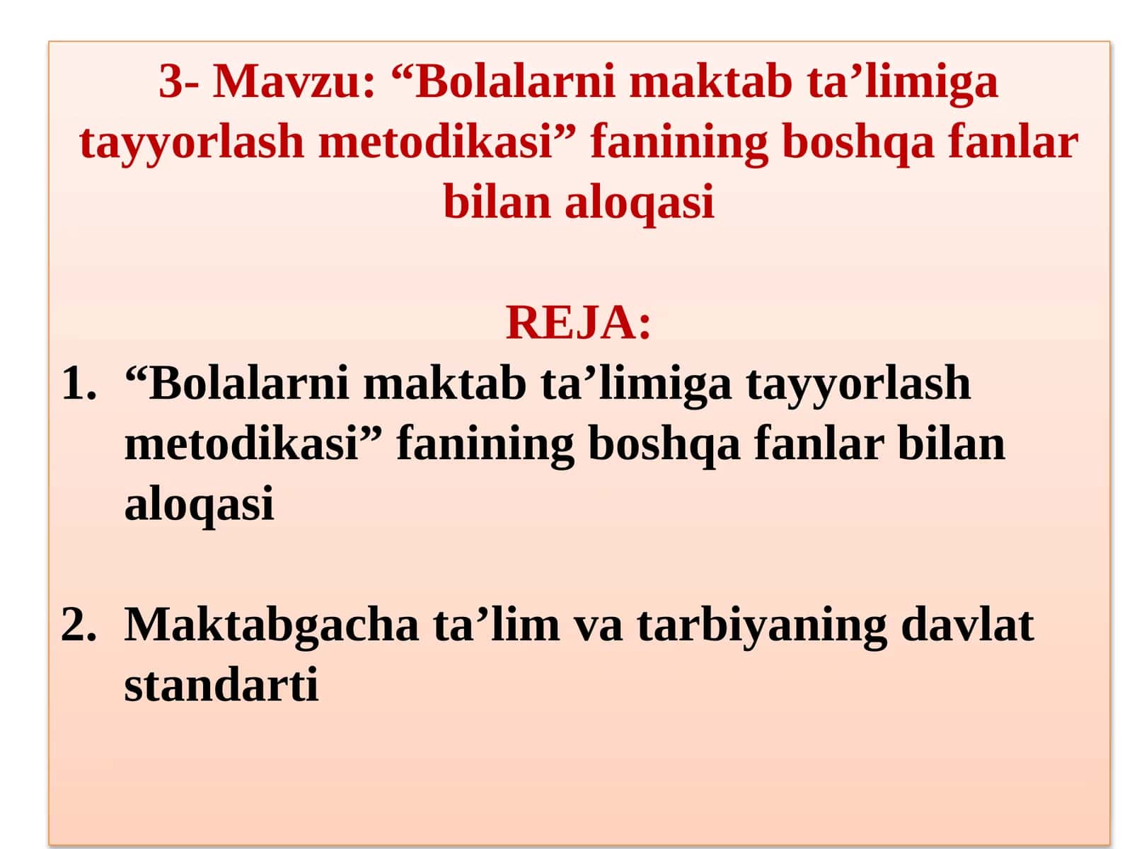 Bolalarni maktabga tayyorlash metodikasi
