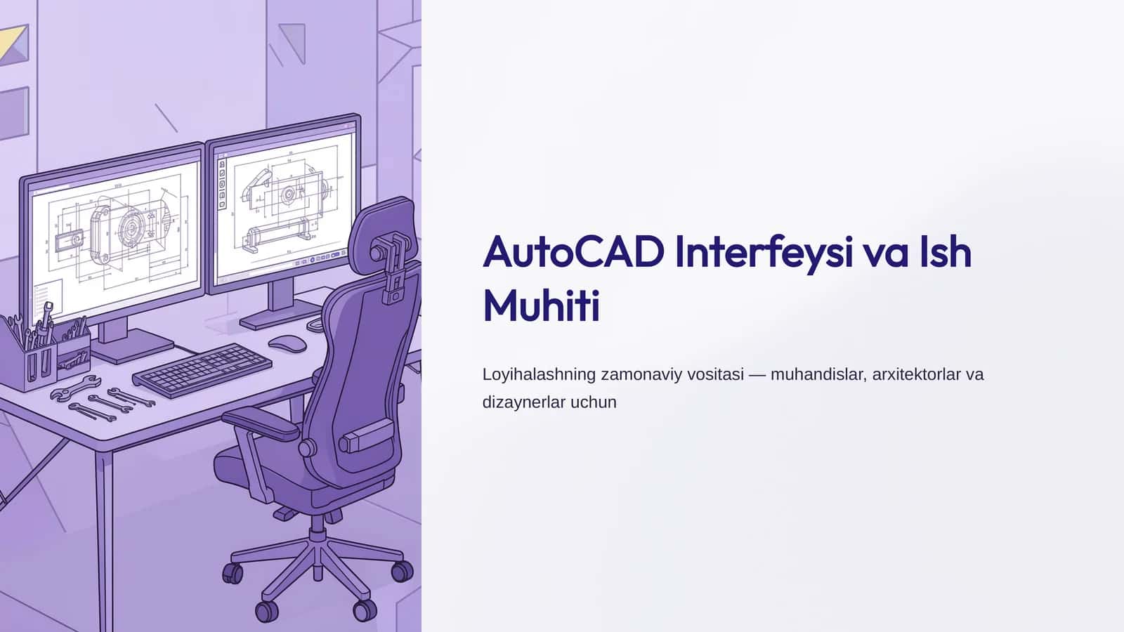 AutoCAD Interfeysi va Ish Muhiti