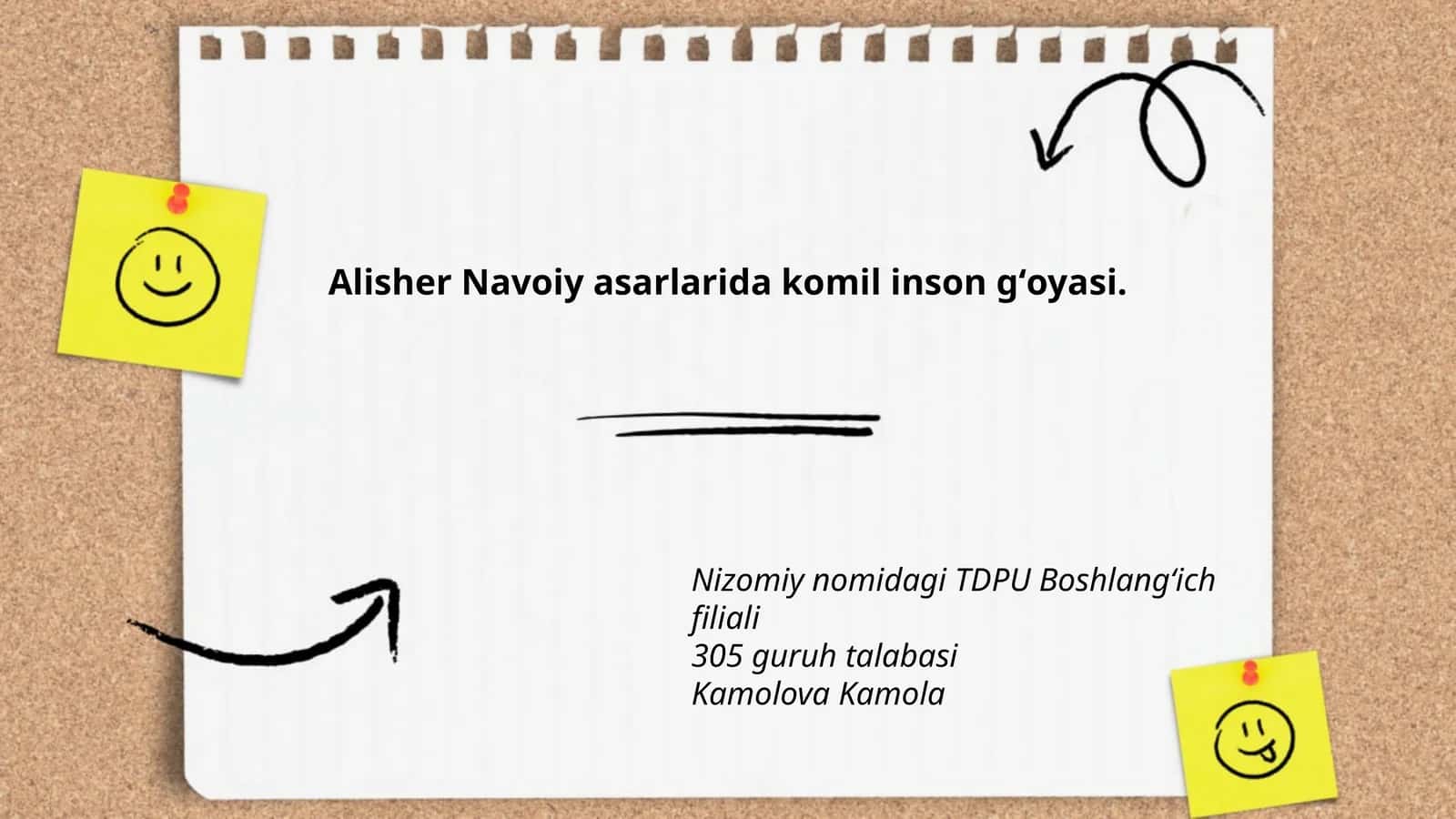 Alisher Navoiy asarlarida komil inson gʻoyasi