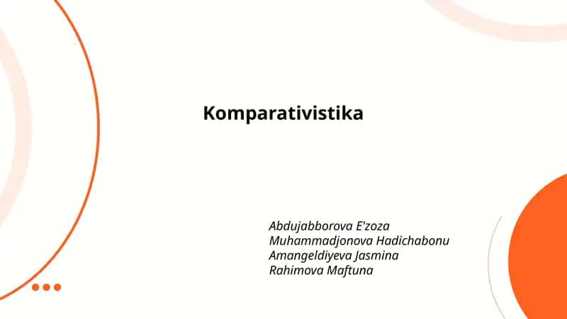 Komparativistika
