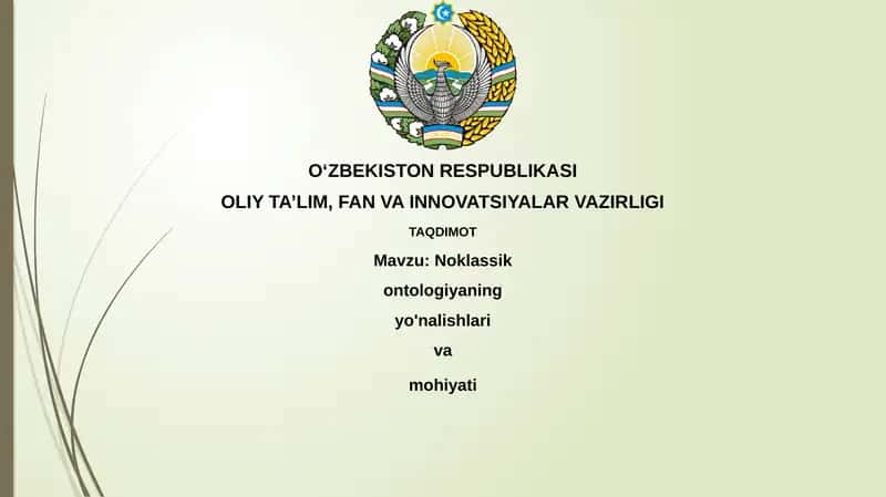 Nozik bo'lmagan ontologiya