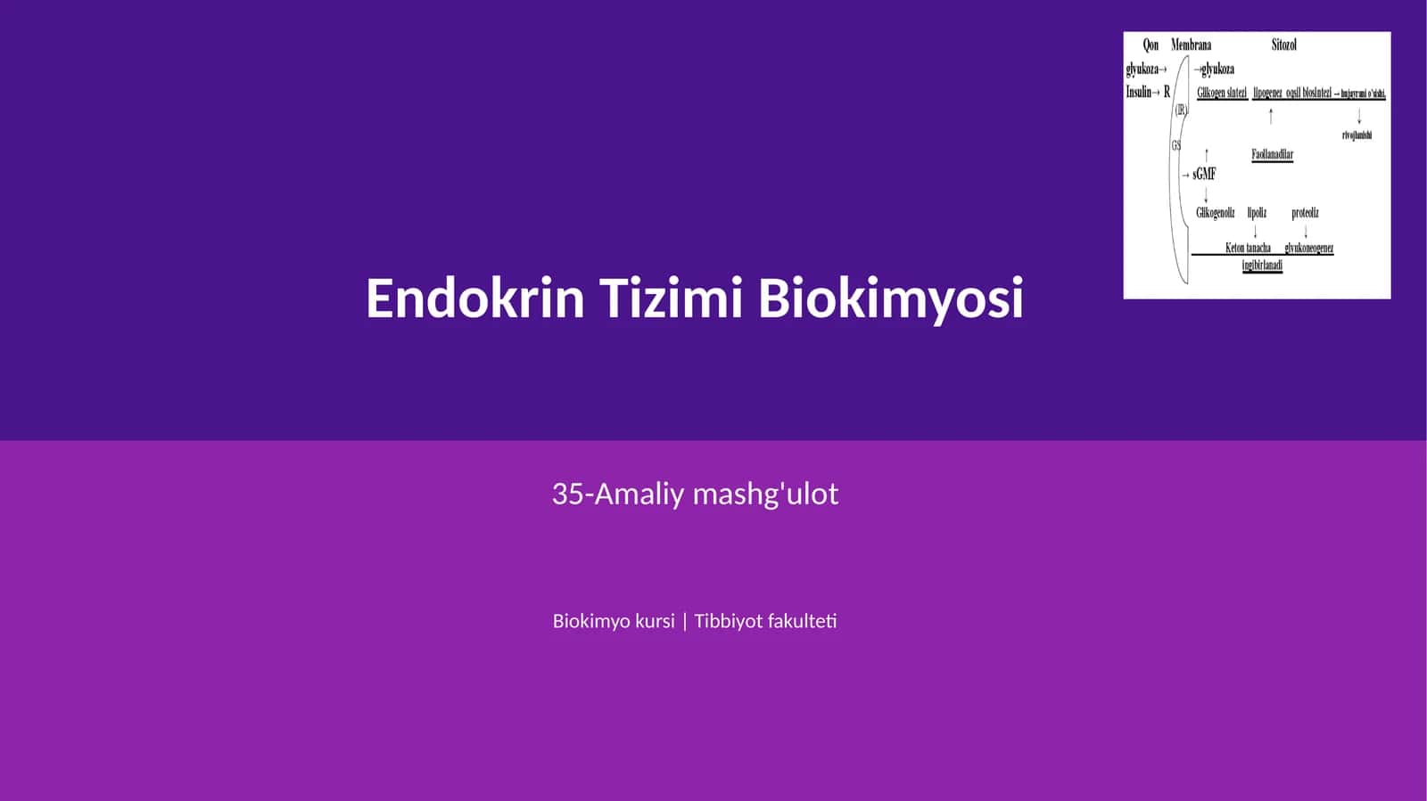 Endokrin Tizimi Biokimyosi