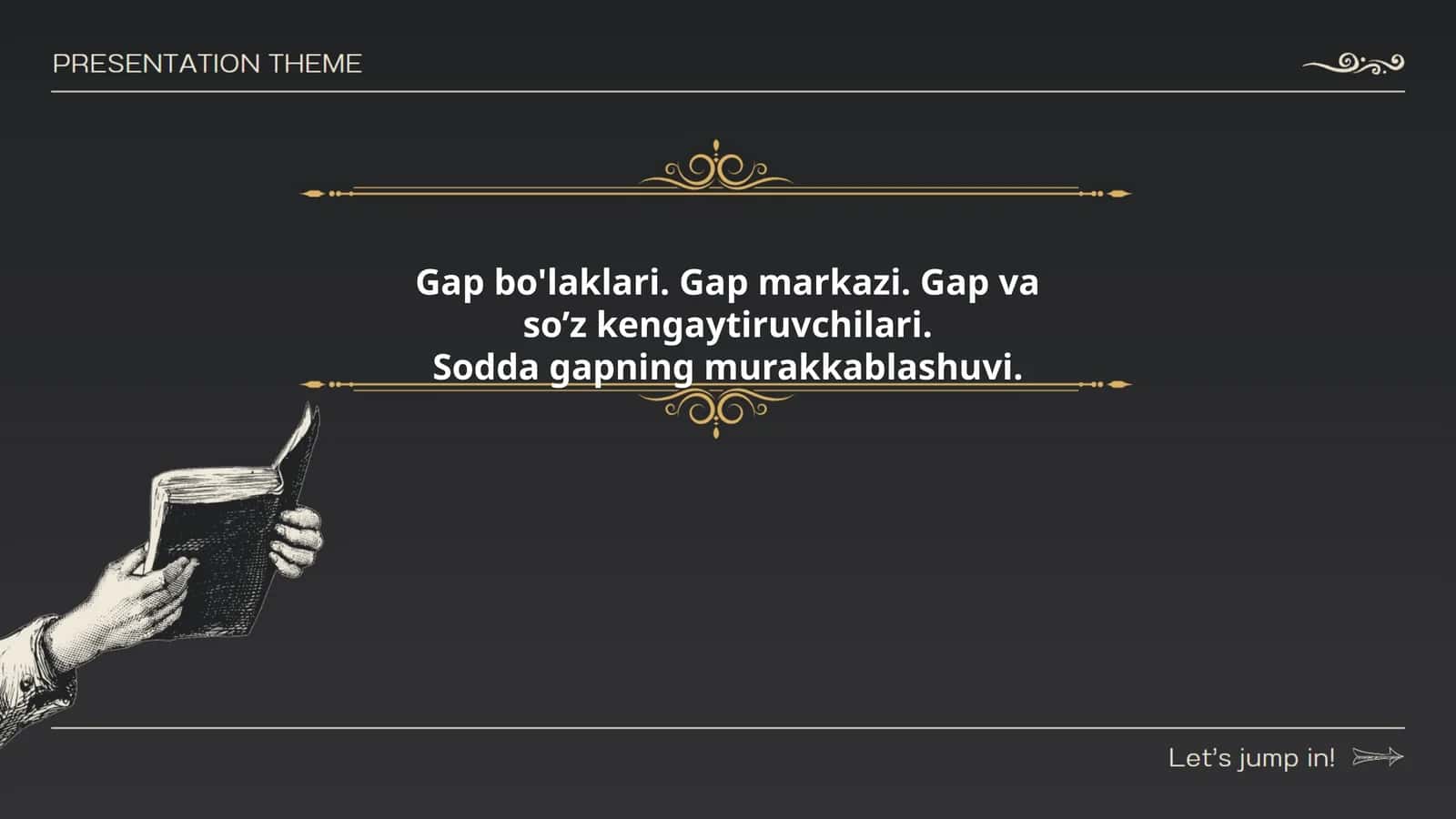 Gap bo'laklari. Gap markazi. Gap va so’z kengaytiruvchilari. Sodda gapning murakkablashuvi
