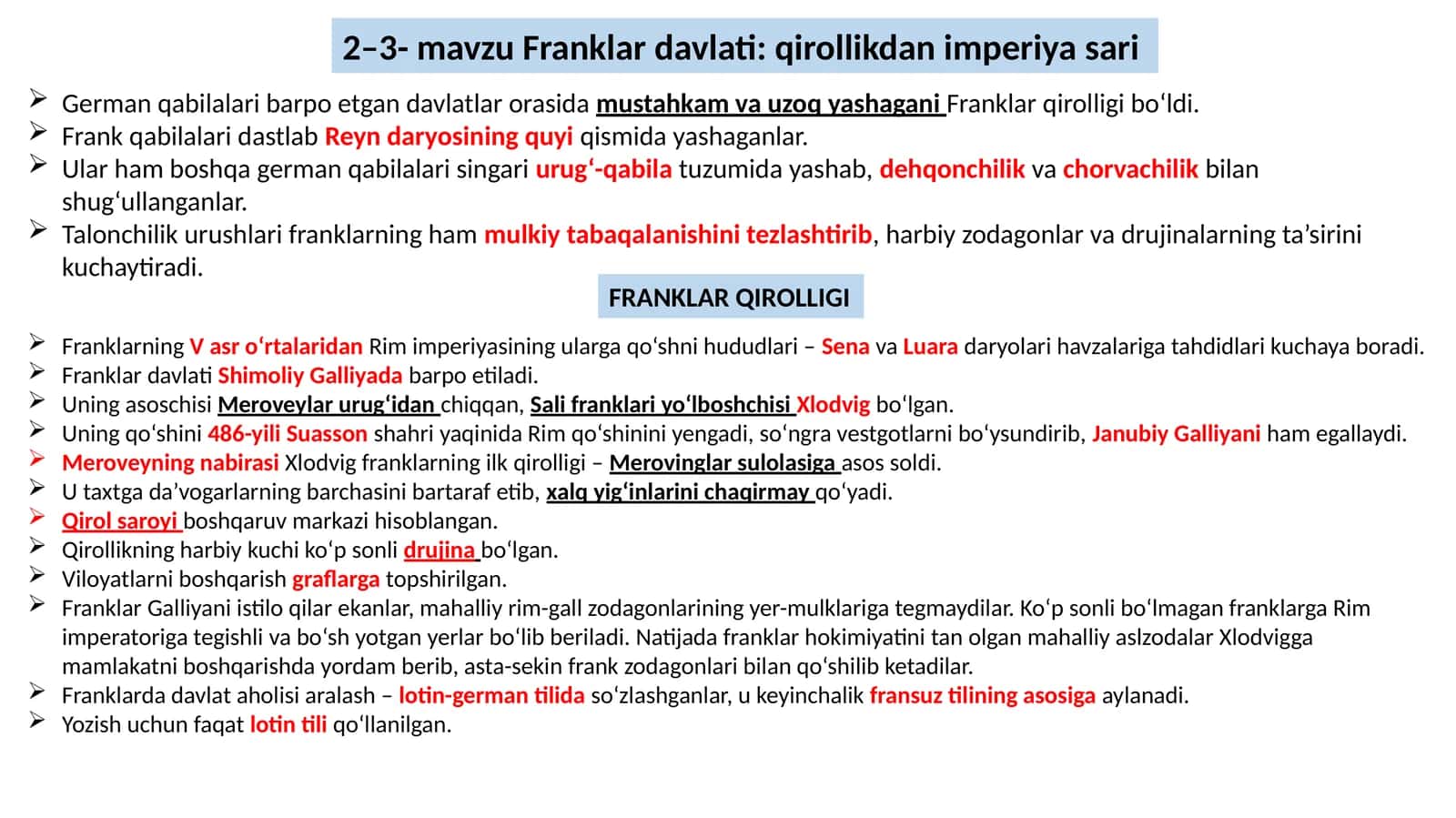 Franklar davlati: qirollikdan imperiyasari