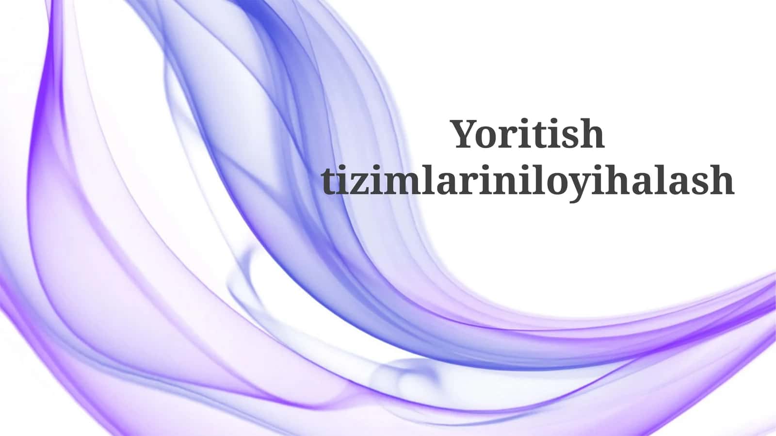 Yoritishtizimlariniloyihalash