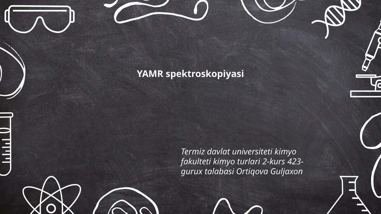 YAMR spektroskopiyasi