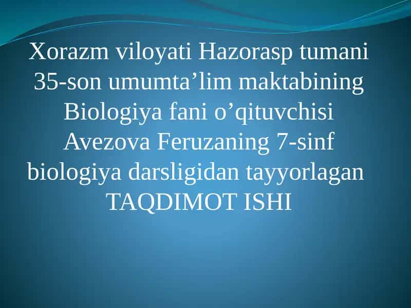 Delfinlar haqida taqdimot