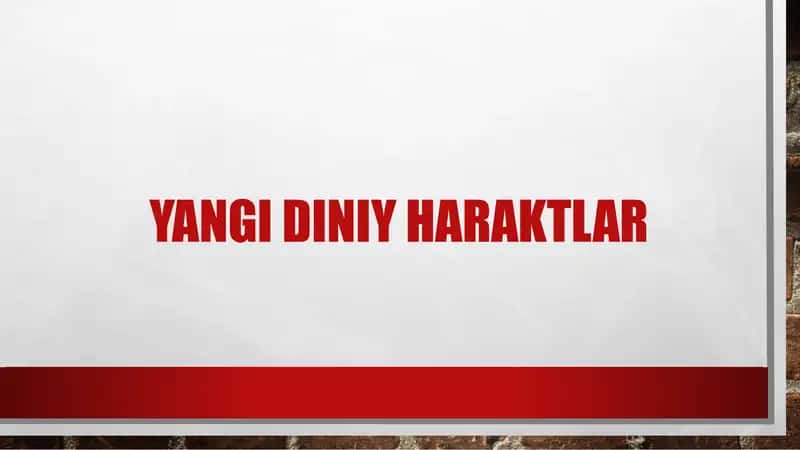 Yangi diniy harakatlar