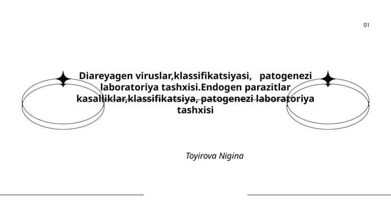Diareyagen viruslar, klassifikatsiyasi, patogenezi laboratoriya tashxisi