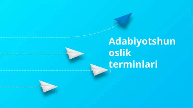 Adabiyotshunoslik terminlari