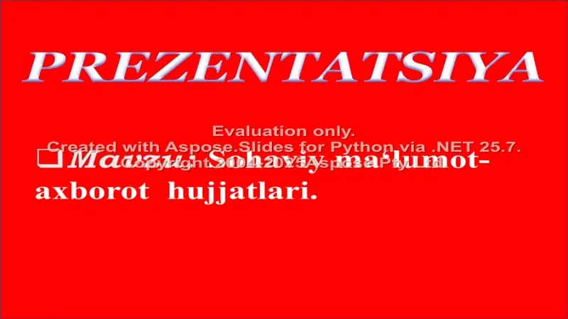 Sohaviy ma‘lumot-axborot hujjatlari