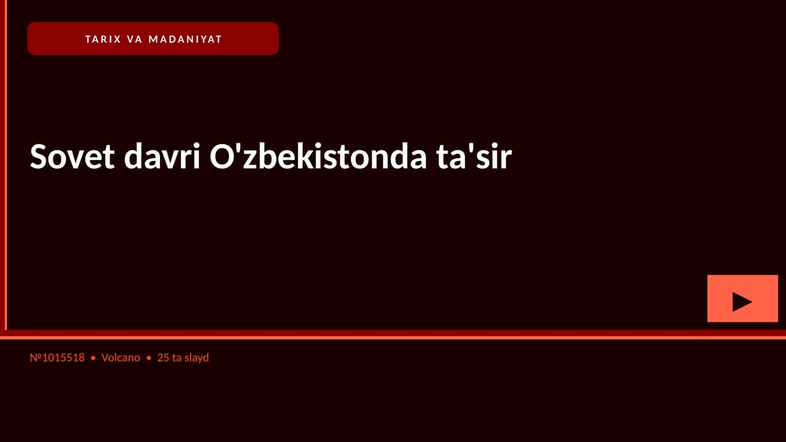 Sovet davri O'zbekistonda ta'sir